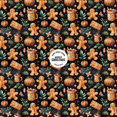 PSD 편집이미지 백그라운드 잎 크리스마스 패턴 사탕 사람없음 코코아 진저맨 진저쿠키 이미지편집 식물 기념일 음료 무늬 디저트 쿠키 파일형식