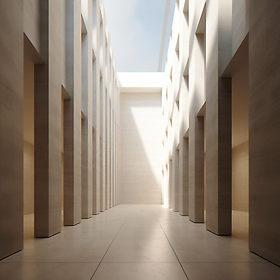JPG 편집이미지 건축물 백그라운드 사람없음 인테리어 햇빛 공간 흰색 디지털합성 모던 콘크리트 비어있는 편집실사 AI포토 AI콘텐츠 디자인 건축 컬러 태양 CG 파일형식