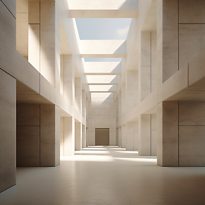 JPG 편집이미지 건축물 백그라운드 사람없음 인테리어 햇빛 공간 흰색 디지털합성 모던 콘크리트 비어있는 편집실사 AI포토 AI콘텐츠 디자인 건축 컬러 태양 CG 파일형식