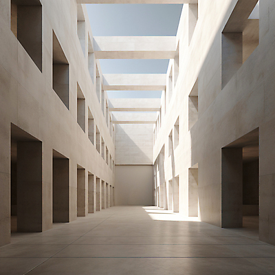 JPG 편집이미지 건축물 백그라운드 사람없음 인테리어 햇빛 공간 흰색 디지털합성 모던 콘크리트 비어있는 편집실사 AI포토 AI콘텐츠 디자인 건축 컬러 태양 CG 파일형식