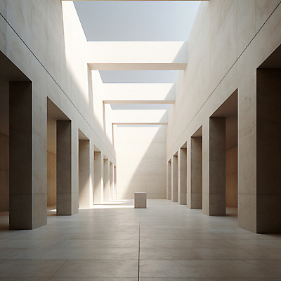 JPG 편집이미지 건축물 백그라운드 사람없음 인테리어 햇빛 사각형 공간 흰색 디지털합성 모던 콘크리트 비어있는 편집실사 AI포토 AI콘텐츠 도형 디자인 건축 컬러 태양 CG 파일형식