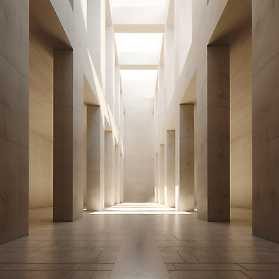 JPG 편집이미지 건축물 백그라운드 사람없음 인테리어 햇빛 공간 흰색 디지털합성 모던 콘크리트 비어있는 편집실사 AI포토 AI콘텐츠 디자인 건축 컬러 태양 CG 파일형식