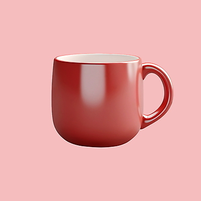 PSD 아이콘 크리스마스 겨울 사람없음 빨간색 3D아이콘 3D 머그컵 디지털합성 계절 기념일 컬러 컵 파일형식