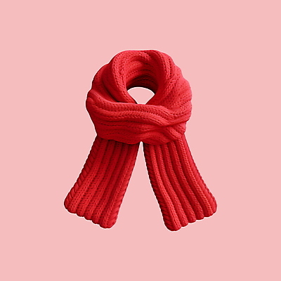 PSD 아이콘 크리스마스 겨울 사람없음 빨간색 3D아이콘 3D 목도리 뜨개질 디지털합성 잡화 계절 기념일 컬러 취미 파일형식