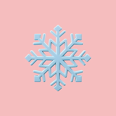 PSD 아이콘 하늘색 크리스마스 겨울 사람없음 3D아이콘 3D 눈송이 디지털합성 계절 기념일 눈_날씨 파란색 파일형식