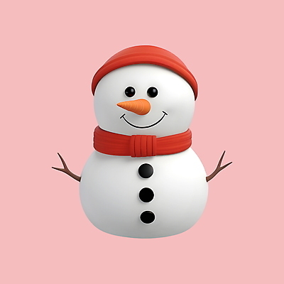 PSD 아이콘 모자 크리스마스 겨울 눈사람 단추 사람없음 3D아이콘 3D 목도리 흰색 나뭇가지 디지털합성 나무 잡화 계절 기념일 컬러 파일형식