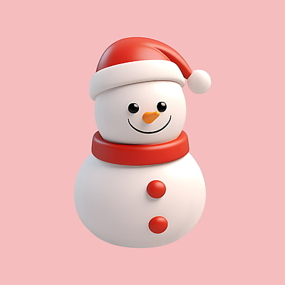 PSD 아이콘 크리스마스 겨울 산타모자 눈사람 단추 사람없음 3D아이콘 3D 목도리 흰색 디지털합성 모자_잡화 잡화 계절 기념일 컬러 파일형식