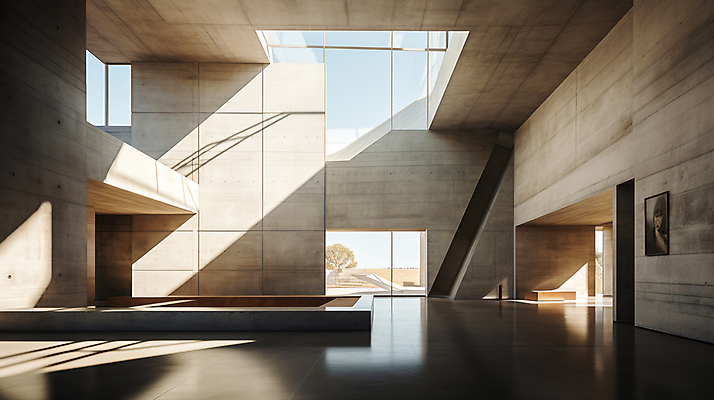 JPG 편집이미지 건축 액자 백그라운드 창문 사람없음 인테리어 햇빛 공간 미술관 전시회 디지털합성 모던 박물관 비어있는 편집실사 AI포토 AI콘텐츠 디자인 태양 전시 CG 파일형식