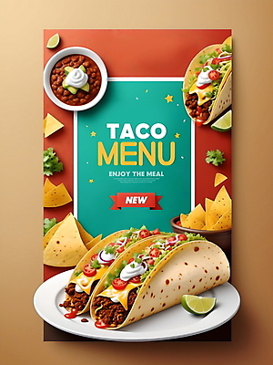 PSD 편집이미지 접시 영어 리본 타이포그라피 사람없음 소스 디지털합성 메뉴 메뉴판 라임 멕시코음식 타코 편집소스 이미지편집 문자 식기 과일 서양음식 양념 파일형식