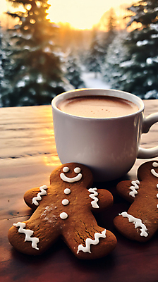 JPG 나무 편집이미지 커피 겨울 사람없음 커피잔 나무탁자 블러효과 진저맨 진저쿠키 편집실사 AI포토 AI콘텐츠 식물 계절 음료 탁자 잔 쿠키 CG 블러 파일형식 효과
