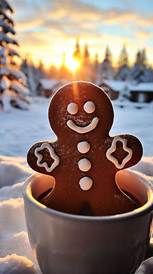 JPG 편집이미지 커피 겨울 사람없음 햇빛 눈 커피잔 블러효과 진저맨 진저쿠키 눈덮임 편집실사 AI포토 AI콘텐츠 자연요소 계절 음료 컨셉 날씨 잔 태양 쿠키 CG 블러 파일형식 효과