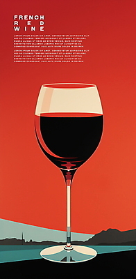 PSD 디자인 포스터 와인잔 일러스트 산 사람없음 빨간색 와인 레드와인 미니멀 국내일러스트 컬러 술잔 주류 파일형식
