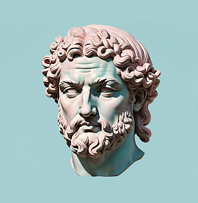 JPG 편집이미지 분홍색 사람없음 조각상 오브젝트 석상 예술품 인물조각상 두상 민트색 석고 이미지편집 편집실사 AI컴퓨터그래픽 AI콘텐츠 컬러 조형물 머리 CG 파일형식