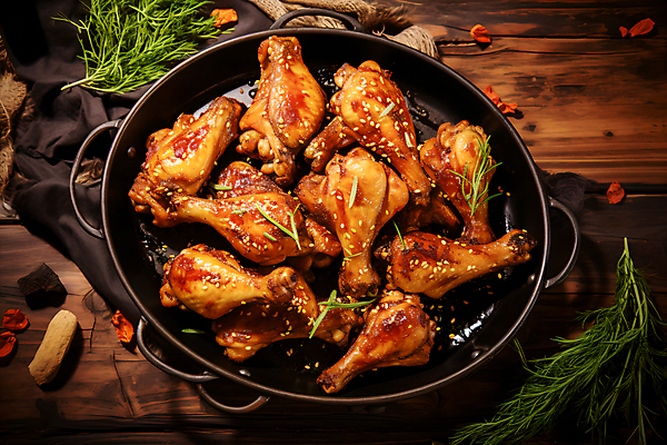 JPG 편집이미지 사람없음 하이앵글 치킨 프라이드치킨 닭고기 튀김 천 허브 닭고기요리 편집실사 AI포토 AI콘텐츠 식물 음식 뷰포인트 육류 직물 CG 파일형식