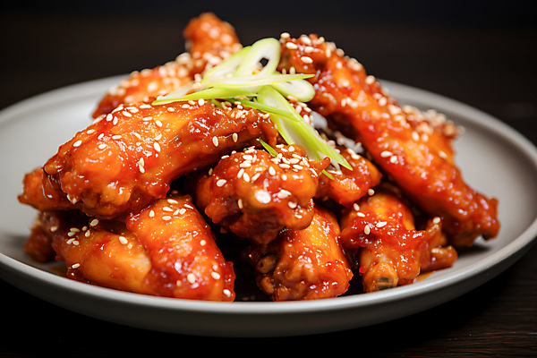 JPG 편집이미지 사람없음 치킨 양념치킨 닭고기 튀김 파 닭고기요리 편집실사 AI포토 AI콘텐츠 음식 채소 육류 CG 파일형식