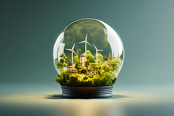 JPG 나무 편집이미지 백그라운드 주택 잔디 사람없음 풀 그린에너지 에코 친환경 풍력발전소 건축모형 풍력기 스노글로브 편집실사 AI컴퓨터그래픽 AI콘텐츠 식물 건물 장식 모형 환경 발전소 에너지 풍력에너지 CG 파일형식