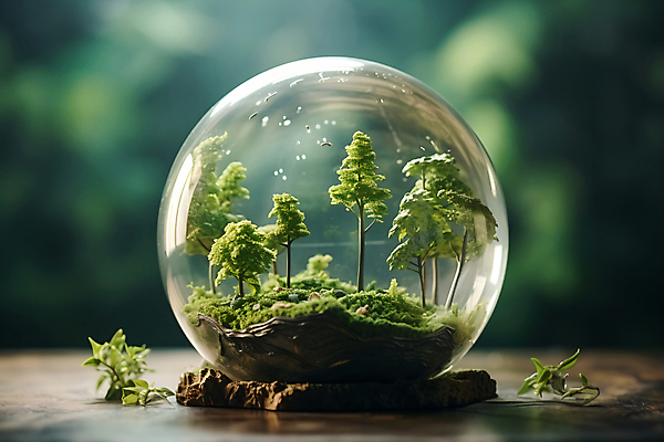 JPG 나무 편집이미지 백그라운드 자연 잔디 사람없음 풀 그린에너지 에코 친환경 스노글로브 편집실사 AI컴퓨터그래픽 AI콘텐츠 식물 장식 환경 에너지 CG 생태계 파일형식