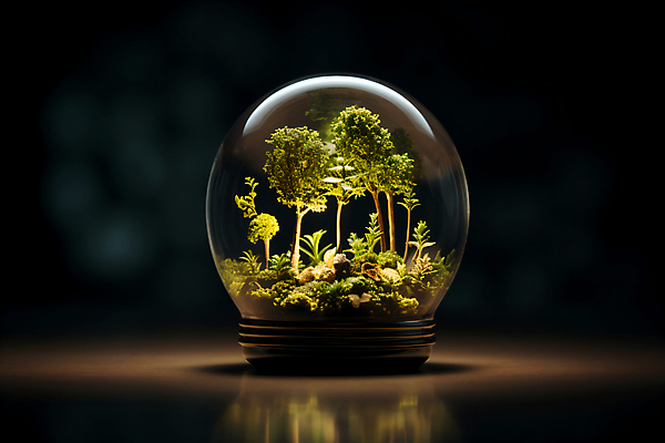 JPG 나무 편집이미지 백그라운드 잔디 사람없음 빛 어둠 풀 그린에너지 에코 친환경 스노글로브 편집실사 AI컴퓨터그래픽 AI콘텐츠 식물 장식 환경 에너지 CG 파일형식