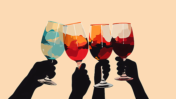 PSD 손 실루엣 와인잔 일러스트 들기 신체부위 파티 와인 축제 건배 국내일러스트 술잔 모션 주류 촬영기법 사람 이벤트 파일형식