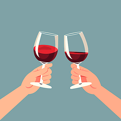 PSD 손 와인잔 일러스트 들기 신체부위 파티 와인 축제 건배 국내일러스트 술잔 모션 주류 사람 이벤트 파일형식
