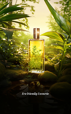 PSD 편집이미지 잎 자연 사람없음 반짝임 화장품 풀 숲 에코 친환경 공병 천연화장품 이미지편집 식물 모션 뷰티 환경 생태계 병_담는 파일형식