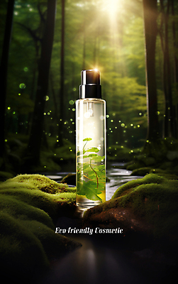 PSD 편집이미지 잎 자연 사람없음 반짝임 햇빛 화장품 숲 에코 친환경 공병 천연화장품 이미지편집 식물 모션 태양 뷰티 환경 생태계 병_담는 파일형식