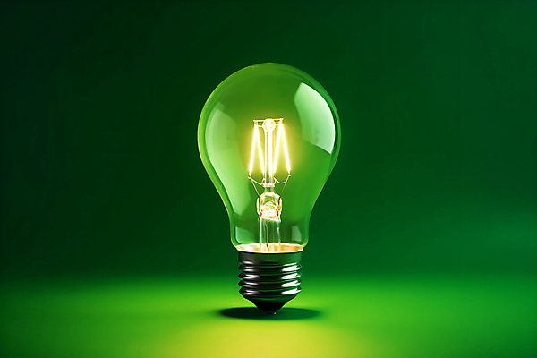 JPG 편집이미지 백그라운드 전구 사람없음 초록색 빛 한개 오브젝트 편집실사 AI포토 AI콘텐츠 1 컬러 CG 파일형식