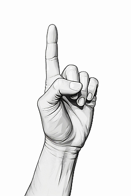 PSD 1 손 일러스트 손가락 신체부위 검은색 회색 가리킴 스케치 국내일러스트 컬러 미술 사람 손짓 파일형식