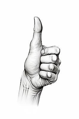 PSD 손 일러스트 신체부위 검은색 회색 엄지손가락 스케치 따봉 국내일러스트 컬러 손가락 미술 사람 최고 파일형식