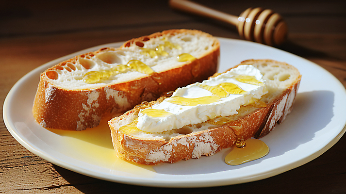 JPG 편집이미지 접시 음식 디저트 사람없음 바게트 디지털합성 꿀 크림치즈 터키음식 허니디퍼 스프레드 카이막 편집실사 AI포토 AI콘텐츠 식기 빵 치즈 유제품 도구 CG 동양음식 파일형식 튀르키예