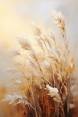 JPG 일러스트 자연 바람 풍경 사람없음 가을 그림 억새 이미지 유화 국내일러스트 AI일러스트 AI콘텐츠 자연요소 식물 계절 날씨 미술 생태계 파일형식