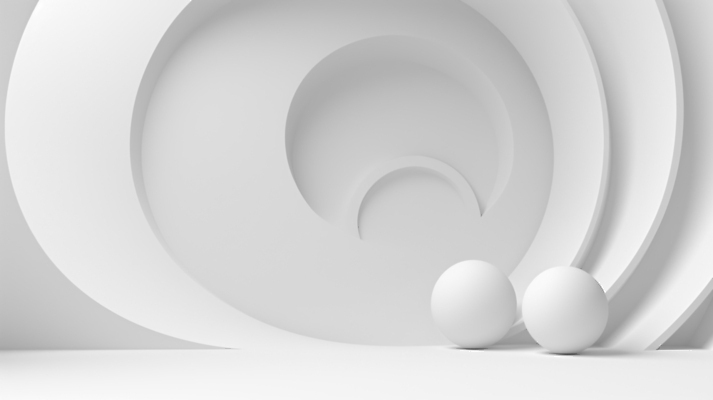 JPG 편집이미지 백그라운드 추상 사람없음 3D 공간 흰색 원형 입체 디지털합성 심플 편집3D AI컴퓨터그래픽 AI콘텐츠 도형 컬러 무늬 파일형식