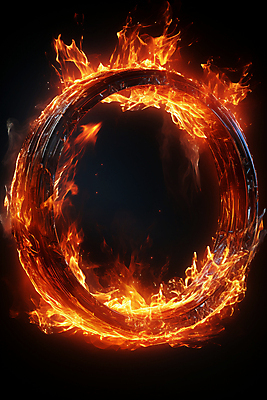 JPG 편집이미지 백그라운드 불꽃 프레임 틀 사람없음 빨간색 원형 디지털합성 연소 이미지편집 편집실사 AI컴퓨터그래픽 AI콘텐츠 도형 컬러 불 CG 파일형식