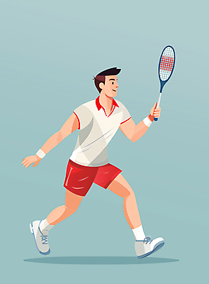 전신 PSD 남자 스포츠 일러스트 한명 성인 운동복 운동 잡기 배드민턴라켓 배드민턴 배드민턴선수 성인남자한명만 국내일러스트 1 옷 모션 운동선수 건강 사람 구기 라켓 남자한명만 성인남자만 파일형식