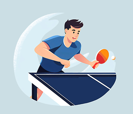 PSD 남자 스포츠 일러스트 한명 상반신 성인 운동복 운동 잡기 탁구채 탁구 탁구공 탁구선수 탁구대 성인남자한명만 국내일러스트 1 옷 공 모션 운동선수 건강 사람 구기 라켓 탁구용품 남자한명만 성인남자만 파일형식