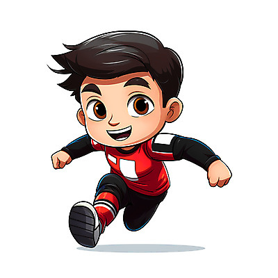 전신 PSD 남자 어린이 일러스트 축구선수 한명 소년 달리기 축구 축구복 축구캐릭터 소년한명만 국내일러스트 1 모션 운동선수 사람 운동복 구기 스포츠캐릭터 남자한명만 소년만 파일형식