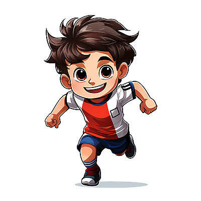 전신 PSD 남자 어린이 일러스트 축구선수 한명 소년 달리기 축구 축구복 축구캐릭터 소년한명만 국내일러스트 1 모션 운동선수 사람 운동복 구기 스포츠캐릭터 남자한명만 소년만 파일형식