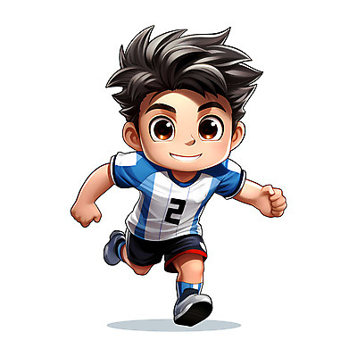 전신 PSD 남자 어린이 일러스트 축구선수 한명 소년 달리기 축구 축구복 축구캐릭터 소년한명만 국내일러스트 1 모션 운동선수 사람 운동복 구기 스포츠캐릭터 남자한명만 소년만 파일형식