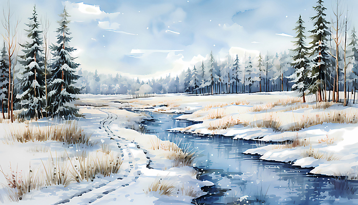 JPG 나무 편집이미지 설경 자연 하늘 풍경 사람없음 흰색 시골 눈 물길 눈덮임 편집실사 자연요소 식물 길 컬러 컨셉 겨울 날씨 CG 생태계 파일형식