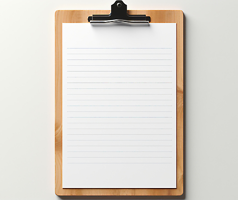 JPG 편집이미지 종이 사람없음 흰색 메뉴판 서류판 목업 카피스페이스 편집실사 AI포토 AI콘텐츠 컬러 사무용품 공백 CG 파일형식