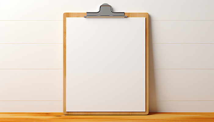 JPG 편집이미지 종이 사람없음 흰색 메뉴판 서류판 목업 카피스페이스 편집실사 AI포토 AI콘텐츠 컬러 사무용품 공백 CG 파일형식