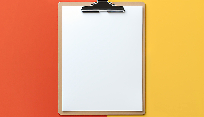 JPG 편집이미지 종이 사람없음 흰색 메뉴판 서류판 목업 카피스페이스 편집실사 AI포토 AI콘텐츠 컬러 사무용품 공백 CG 파일형식