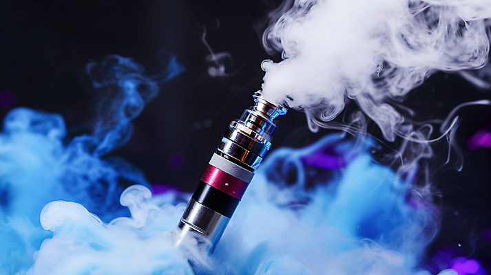 JPG 편집이미지 흡연 사람없음 파란색 연기 담배연기 전자담배 편집실사 AI컴퓨터그래픽 AI콘텐츠 컬러 담배 CG 파일형식