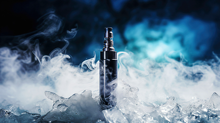 JPG 편집이미지 흡연 사람없음 파란색 연기 전자담배 편집실사 AI컴퓨터그래픽 AI콘텐츠 컬러 담배 CG 파일형식