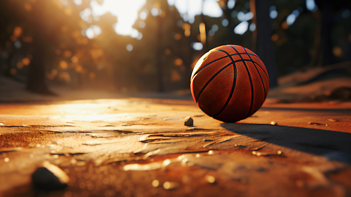 JPG 편집이미지 백그라운드 농구공 사람없음 햇빛 노을 땅 편집실사 AI포토 AI콘텐츠 자연요소 공 농구 태양 CG 파일형식