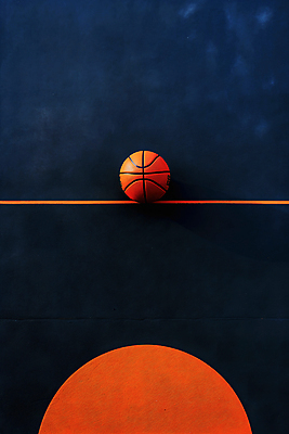 JPG 편집이미지 백그라운드 농구공 사람없음 주황색 남색 농구장 편집실사 AI포토 AI콘텐츠 컬러 공 스포츠시설 농구 CG 파일형식