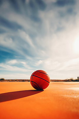 JPG 구름 편집이미지 백그라운드 하늘 농구공 사람없음 농구장 편집실사 AI포토 AI콘텐츠 자연요소 공 스포츠시설 농구 CG 파일형식