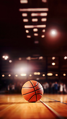 JPG 편집이미지 백그라운드 조명 농구공 사람없음 농구장 편집실사 AI포토 AI콘텐츠 공 스포츠시설 농구 CG 파일형식
