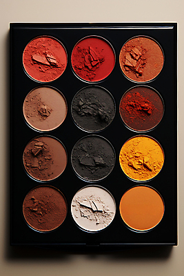 JPG 편집이미지 사람없음 컬러풀 화장 뷰티 화장품 미용용품 아이섀도 섀도우팔레트 편집실사 AI포토 AI콘텐츠 컬러 CG 오브젝트 파일형식