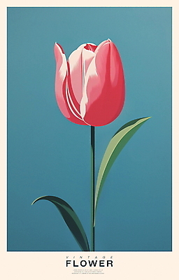 PSD 포스터 일러스트 사람없음 튤립 빈티지 오브젝트 국내일러스트 꽃 컨셉 파일형식